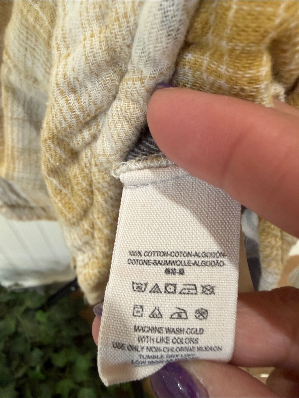#871 FREE PEOPLE Mustard Yellow Plaid Button-Down SUPER SOFT w POCKETS! - Picture 10 of 12